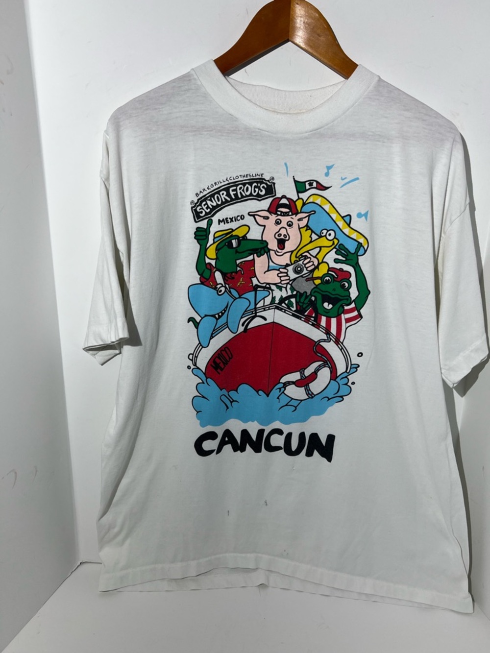 Vintage senor frogs single stitch shirt